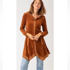 XCVI Demitra Hooded Jacket Golden Topaz Size XS‎